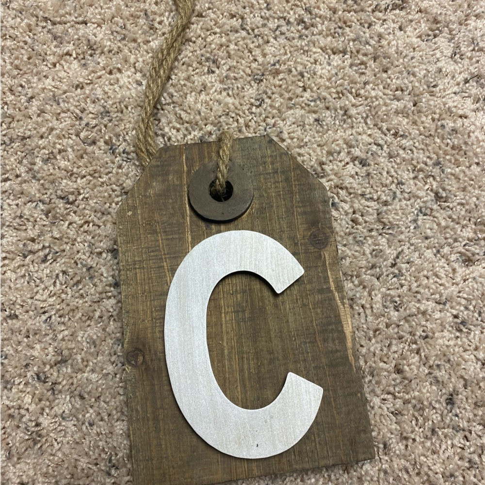 Wooden C Sign